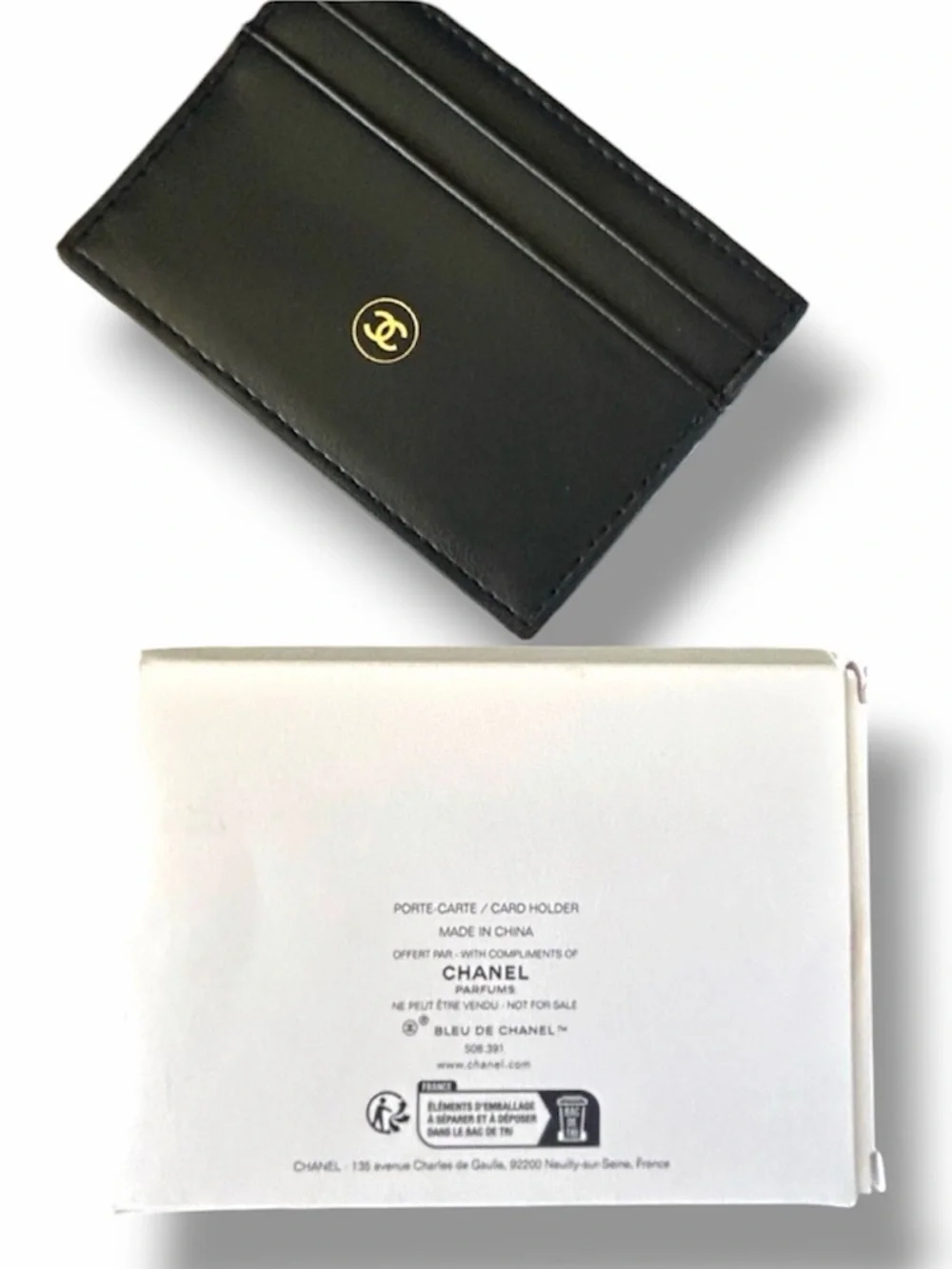 CHANEL cardholder bleu
